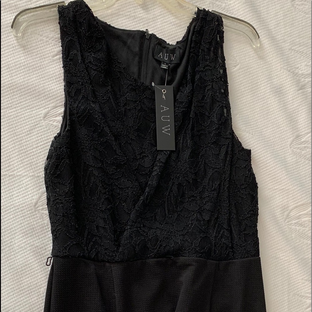 AUW lace sleeveless dress